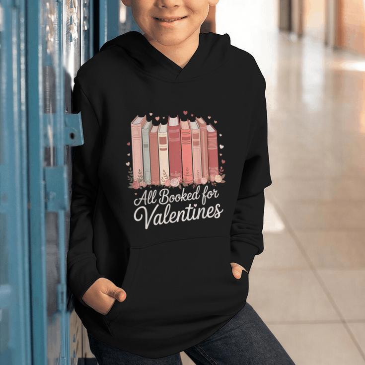 All Booked For Valentines Romantic Books Graphic Youth Hoodie All Booked For Valentines Romantic Books Graphic Youth Hoodie