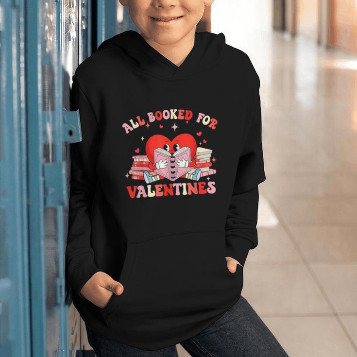 All Booked For Valentines Shirt Cute Book Lover Reading Graphic Youth Hoodie