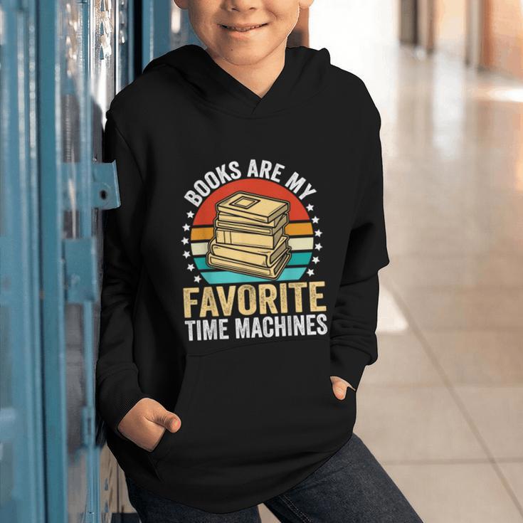 Books Are My Favorite Time Machines Graphic Youth Hoodie Books Are My Favorite Time Machines Graphic Youth Hoodie