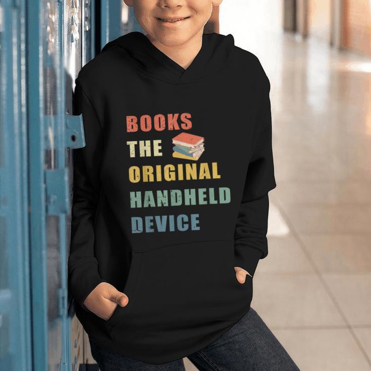 Books The Original Handheld Device Vintage Book Graphic Youth Hoodie