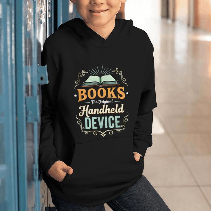 Books The Original Handheld Device Graphic Youth Hoodie Books The Original Handheld Device Graphic Youth Hoodie