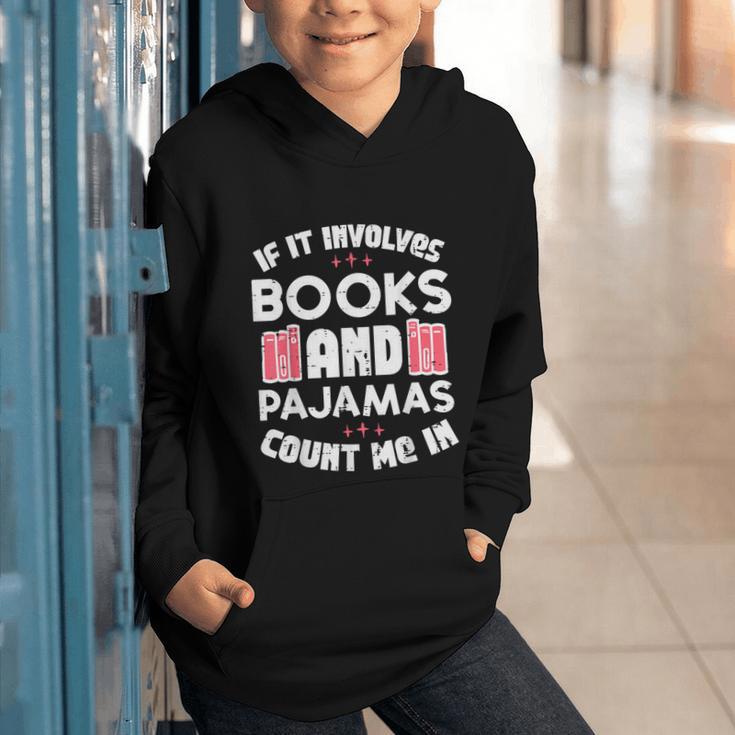 Books Pajamas Read Reading Book Librarian Women Girls Graphic Youth Hoodie Books Pajamas Read Reading Book Librarian Women Girls Graphic Youth Hoodie