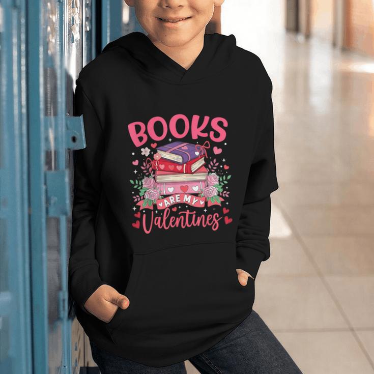 Books Are My Valentine Coquette Bow Book Flower Girl Women Graphic Youth Hoodie Books Are My Valentine Coquette Bow Book Flower Girl Women Graphic Youth Hoodie