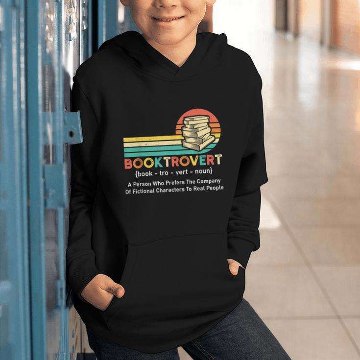Booktrovert Definition Book Lover Graphic Youth Hoodie