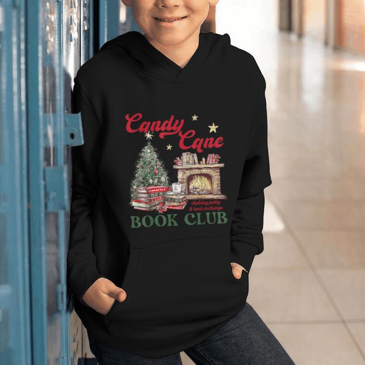 Candy Cane Book Club Holiday Party & Book Exchange Graphic Youth Hoodie Candy Cane Book Club Holiday Party & Book Exchange Graphic Youth Hoodie