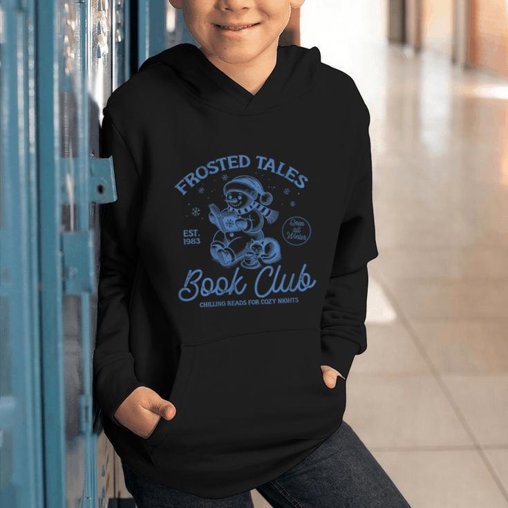 Christmas Snowman Frosted Tales Book Club Graphic Youth Hoodie