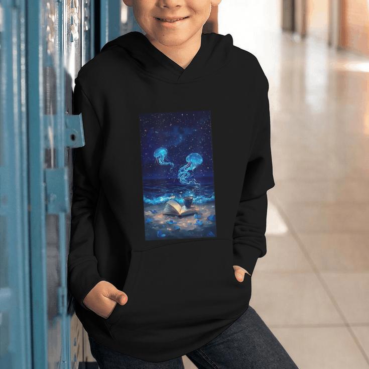 Cosmic Botanical Book Lover Reading Graphic Youth Hoodie Cosmic Botanical Book Lover Reading Graphic Youth Hoodie