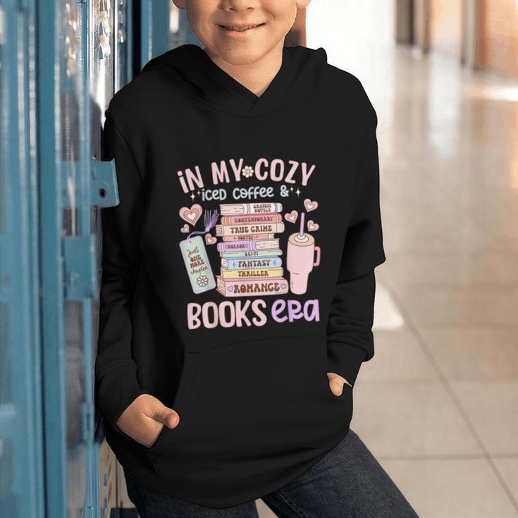 In My Cozy Iced Coffee And Books Era Graphic Youth Hoodie