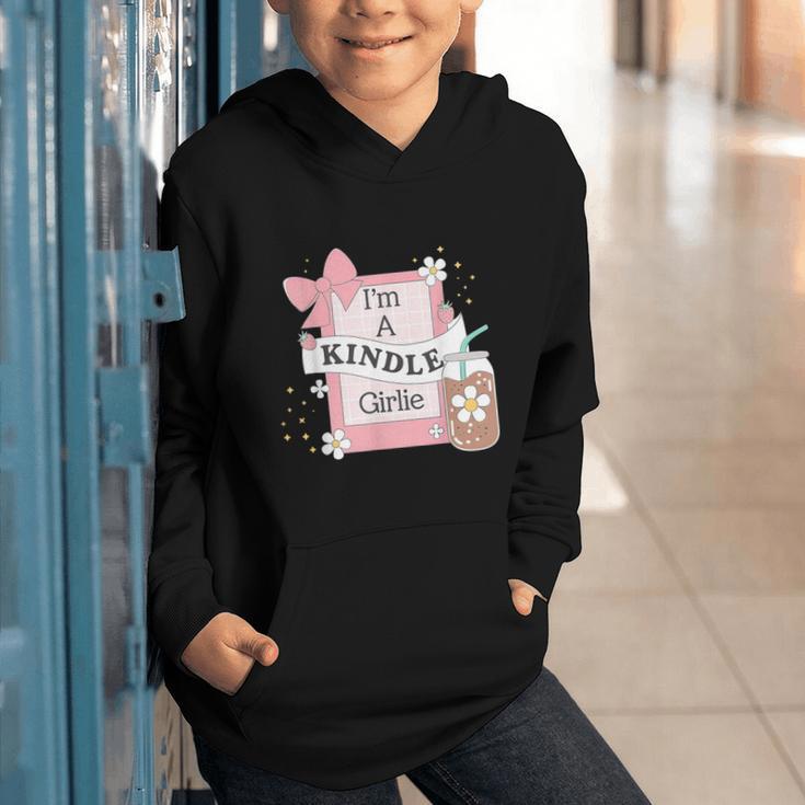 Cute Bookish Kindle Girlie Nerdy Read Book Lover Girl Women Graphic Youth Hoodie
