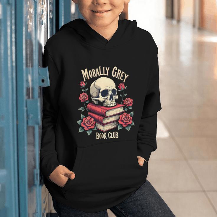 Dark Romance Romantasy Smutty Book Lover Morally Grey Merch Graphic Youth Hoodie
