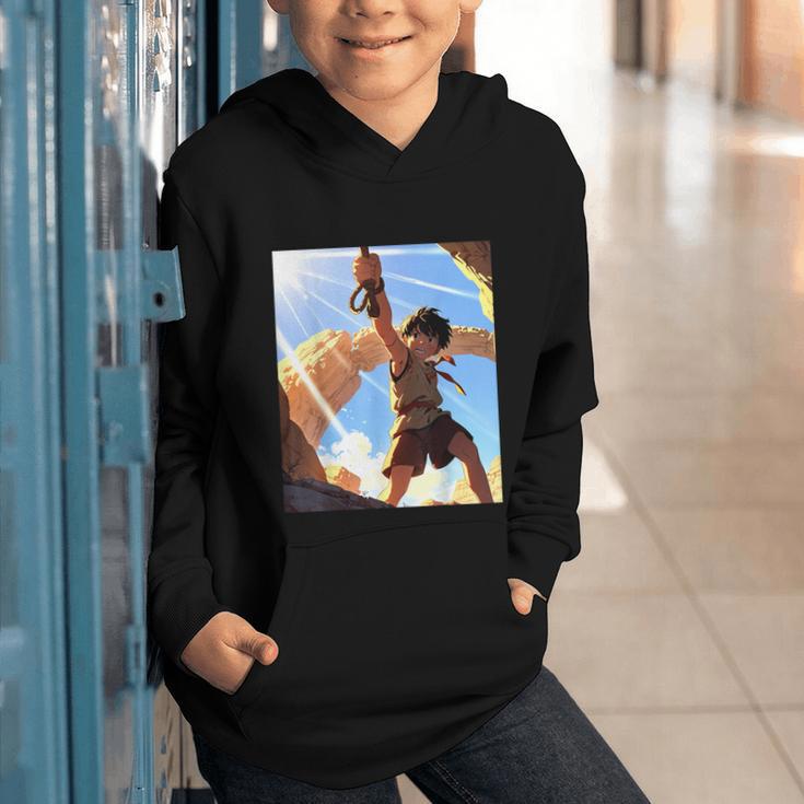 David And Goliath Bible Book Samuel King David Anime Manga Graphic Youth Hoodie