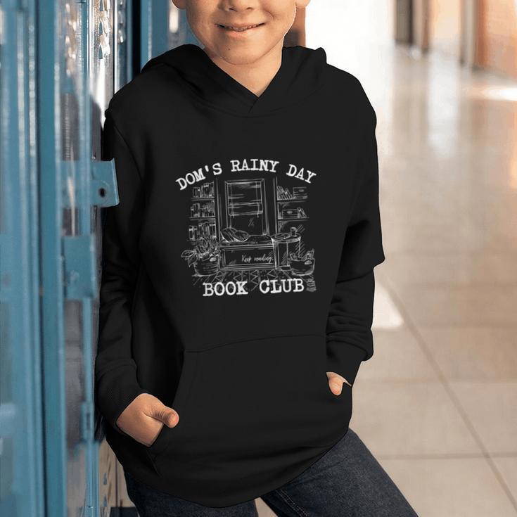 Dom's Rainy Day Book Club Graphic Youth Hoodie