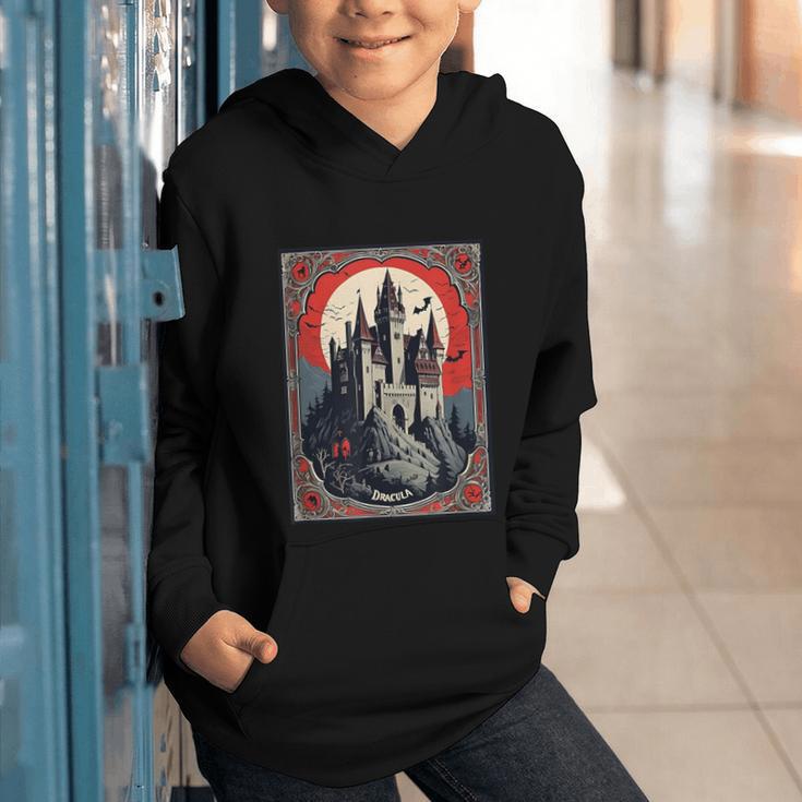 Dracula's Castle Book Cover Illustration Graphic Youth Hoodie