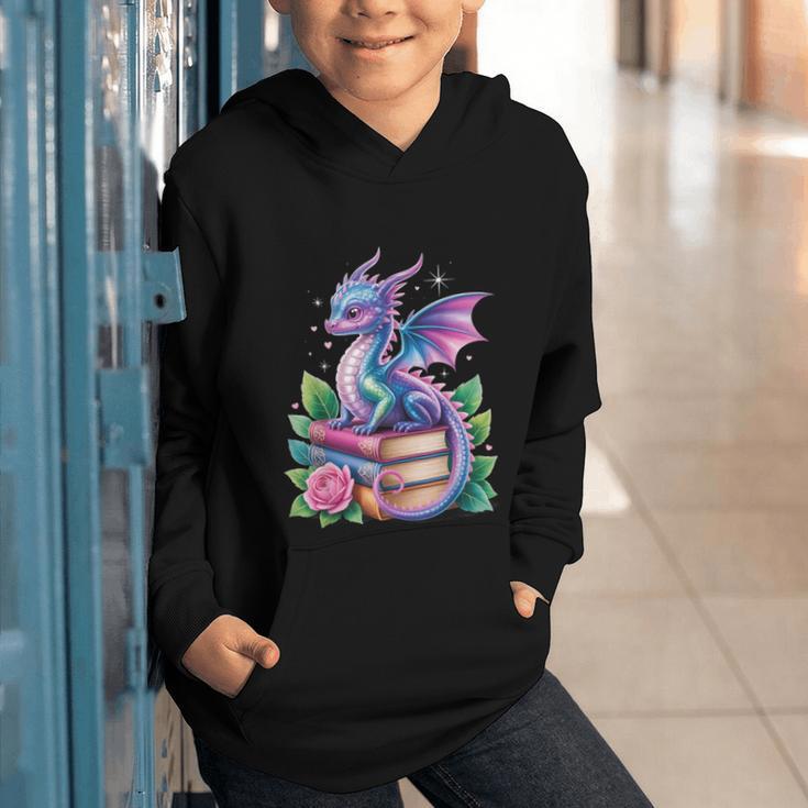 Dragon Book Fantasy Reading Graphic Youth Hoodie Dragon Book Fantasy Reading Graphic Youth Hoodie