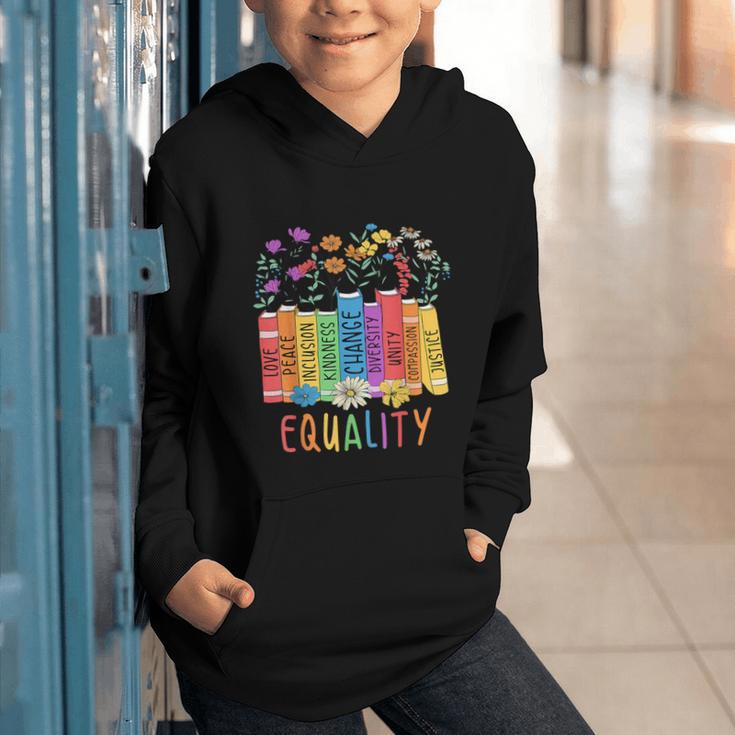 Equality Book LGBTQ Wildflowers Equal Rights Gay Kindness Graphic Youth Hoodie Equality Book LGBTQ Wildflowers Equal Rights Gay Kindness Graphic Youth Hoodie