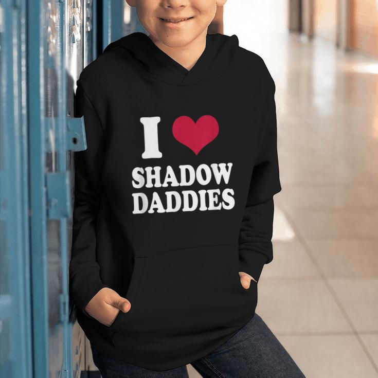Fantasy Romantasy Book Lover I Love Heart Shadow Daddies Graphic Youth Hoodie