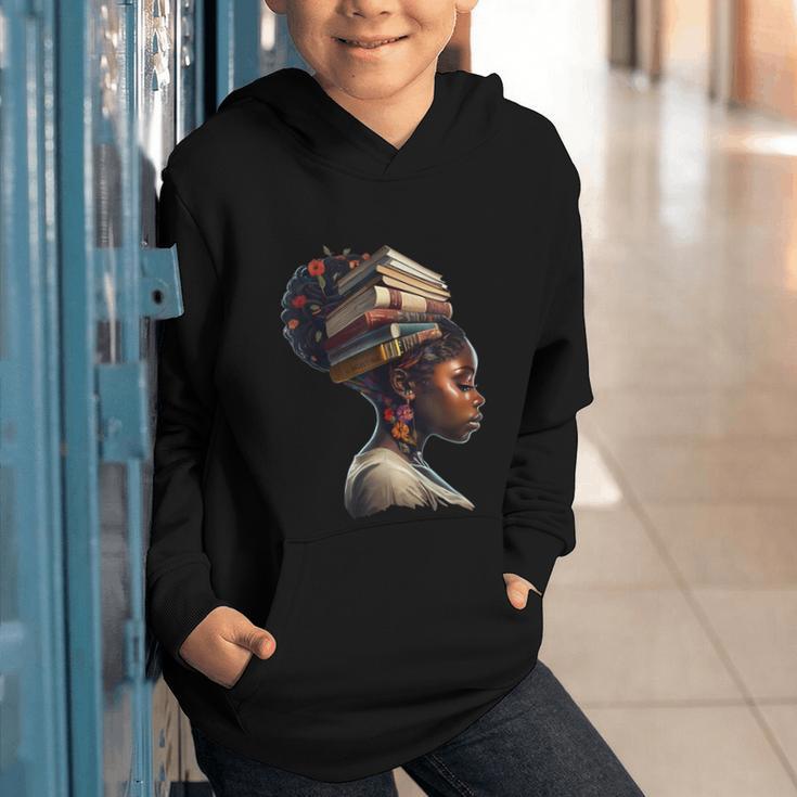 Girl Crown Of Books African Teacher Black History BHM Graphic Youth Hoodie Girl Crown Of Books African Teacher Black History BHM Graphic Youth Hoodie