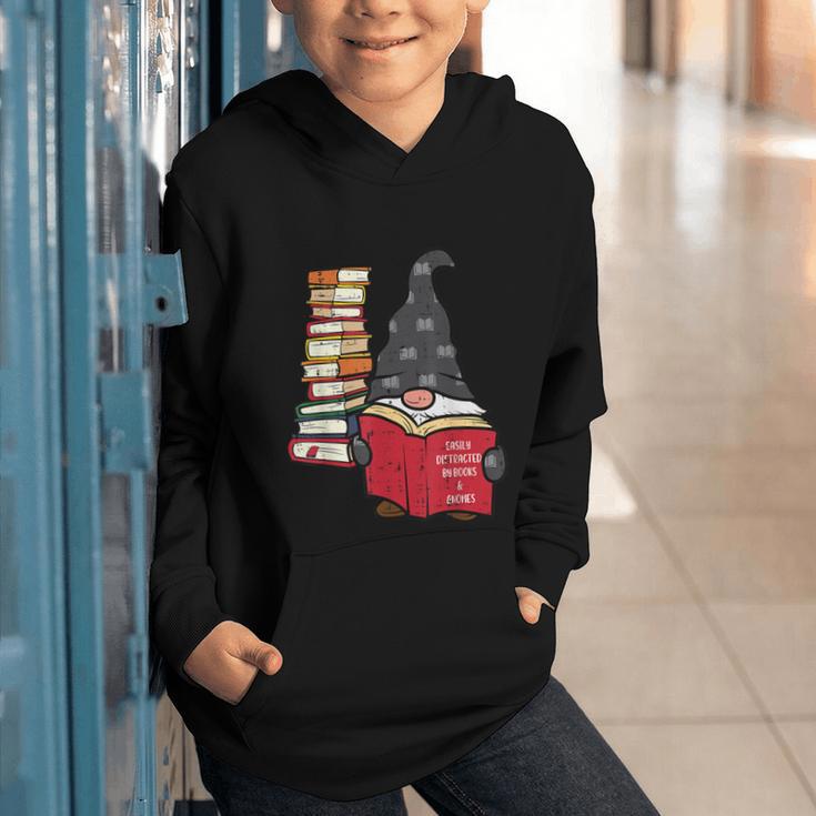 Gnome Read Reading Book Librarian Across America Women Kids Graphic Youth Hoodie