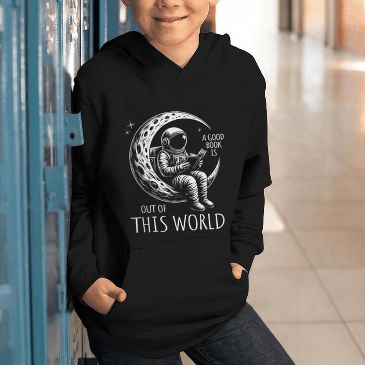 A Good Book Is Out Of This World Kids Reading Imagination Graphic Youth Hoodie A Good Book Is Out Of This World Kids Reading Imagination Graphic Youth Hoodie