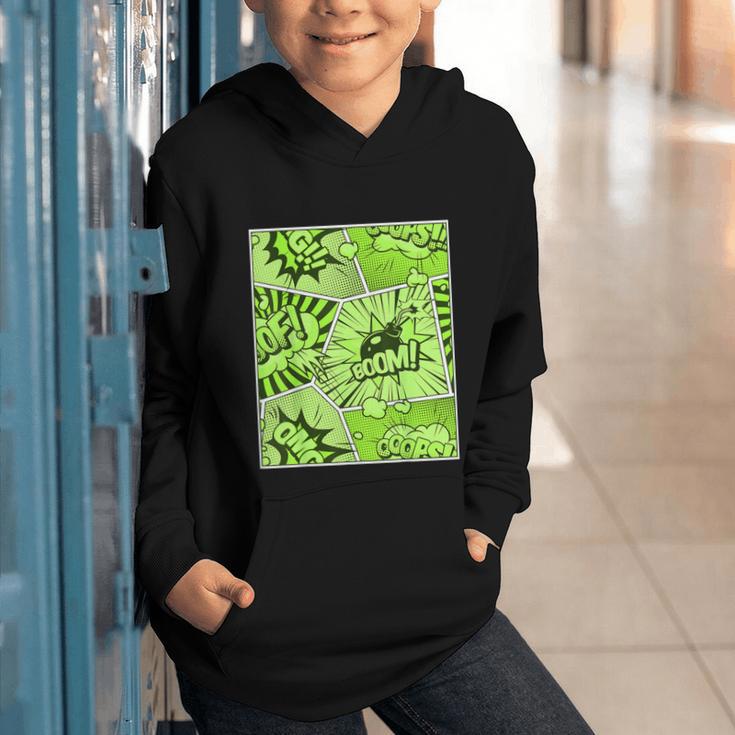 Green Comic Book Green Graphic Graphic Youth Hoodie Green Comic Book Green Graphic Graphic Youth Hoodie