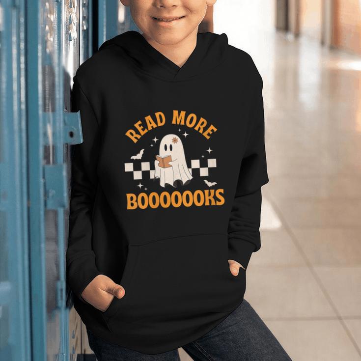 Groovy Halloween Teacher Spooky Read More Book Women Girl Graphic Youth Hoodie