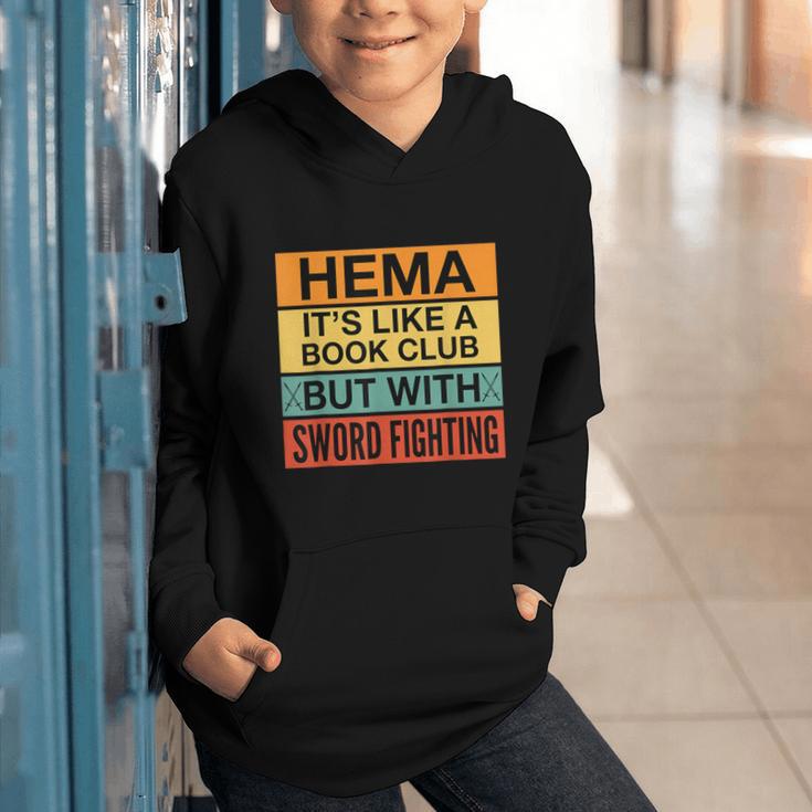 Hema Definition Like A Book Club With Swords Graphic Youth Hoodie Hema Definition Like A Book Club With Swords Graphic Youth Hoodie