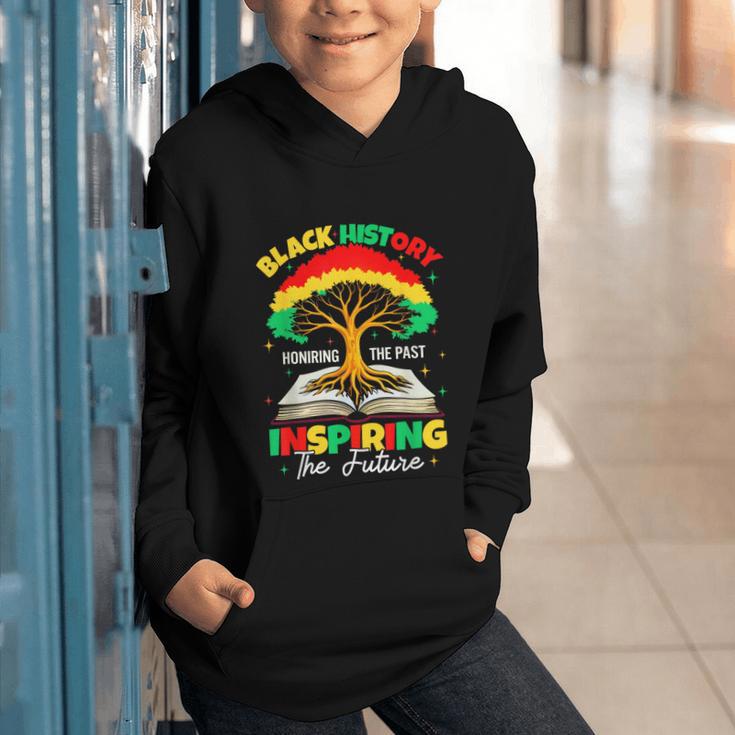 Honoring Past Inspiring Future History Month Book Tree Graphic Youth Hoodie
