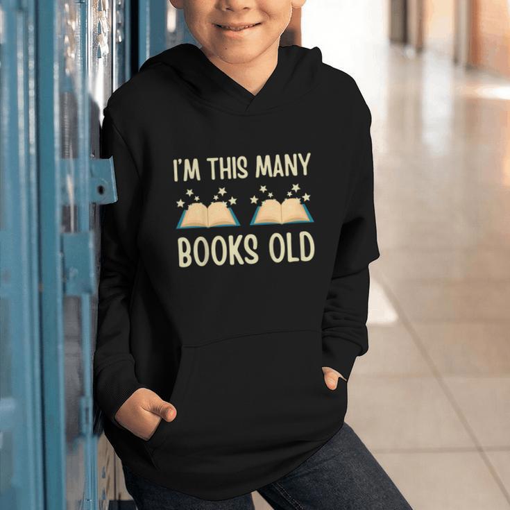 I'm This Many Books Old Read Book 2nd Birthday 2 Years Old Graphic Youth Hoodie I'm This Many Books Old Read Book 2nd Birthday 2 Years Old Graphic Youth Hoodie