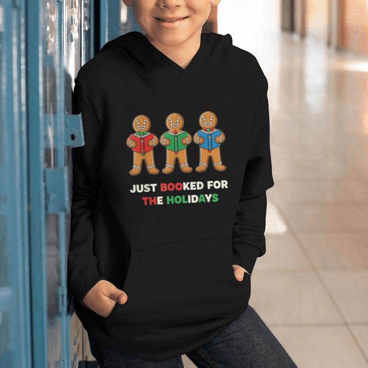 Just Booked For The Holidays Gingerbread Graphic Youth Hoodie