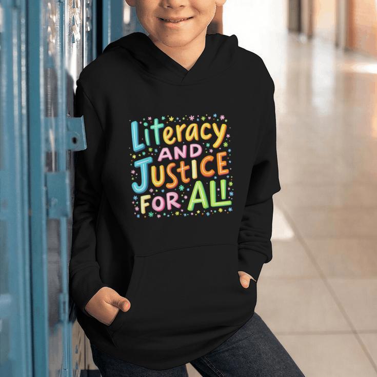 Literacy And Justice For All Protect Banned Books Library Graphic Youth Hoodie