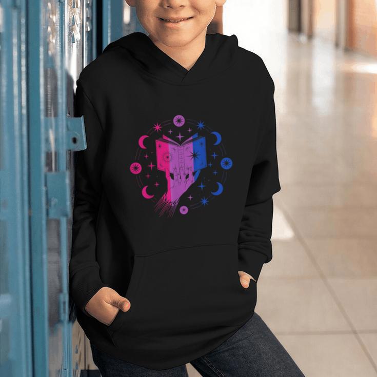 Magic Bi-Pride Book Of Cosmic Energy Graphic Youth Hoodie