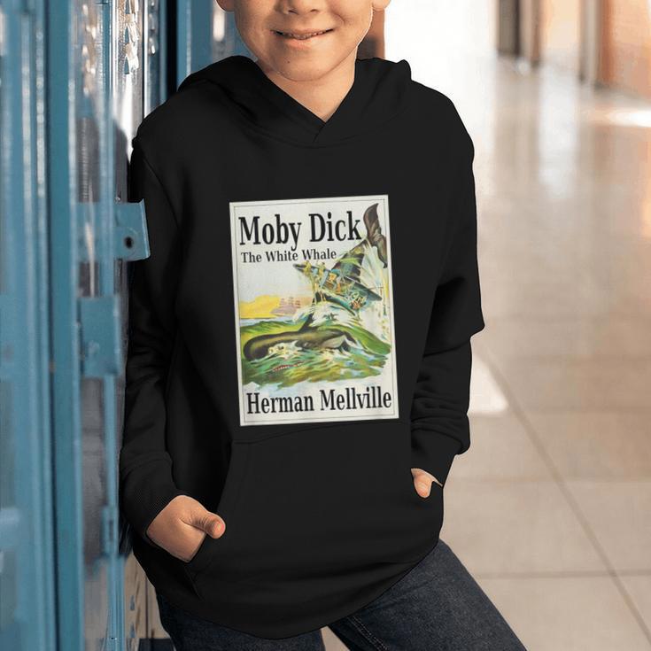 Moby Dick Book Cover Illustration Graphic Youth Hoodie