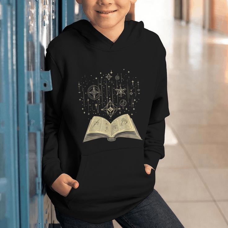 Mystic Astral Lunar Celestial Witch Spell Book Graphic Youth Hoodie