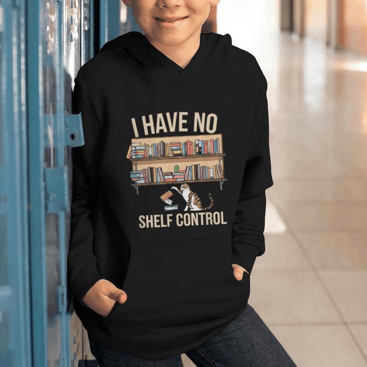 I Have No Shelf Control Book Lover Bookworms Graphic Youth Hoodie