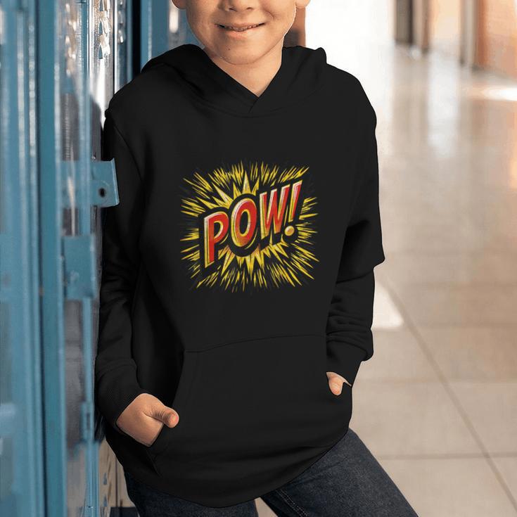 POW Comic Book Retro Artwork – Cartoon Collector Graphic Youth Hoodie