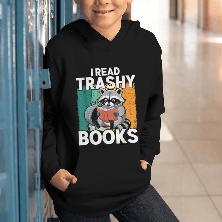 Raccoon Smutty Book Lover Spicy Romance Novels Women's Graphic Youth Hoodie