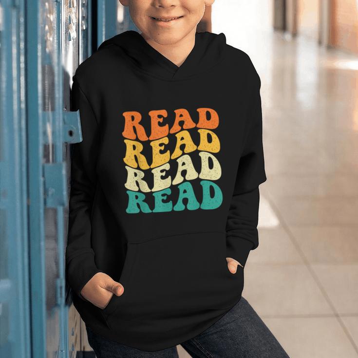 Read Read Read Read Book Lover Reading Bookworm Reader Graphic Youth Hoodie