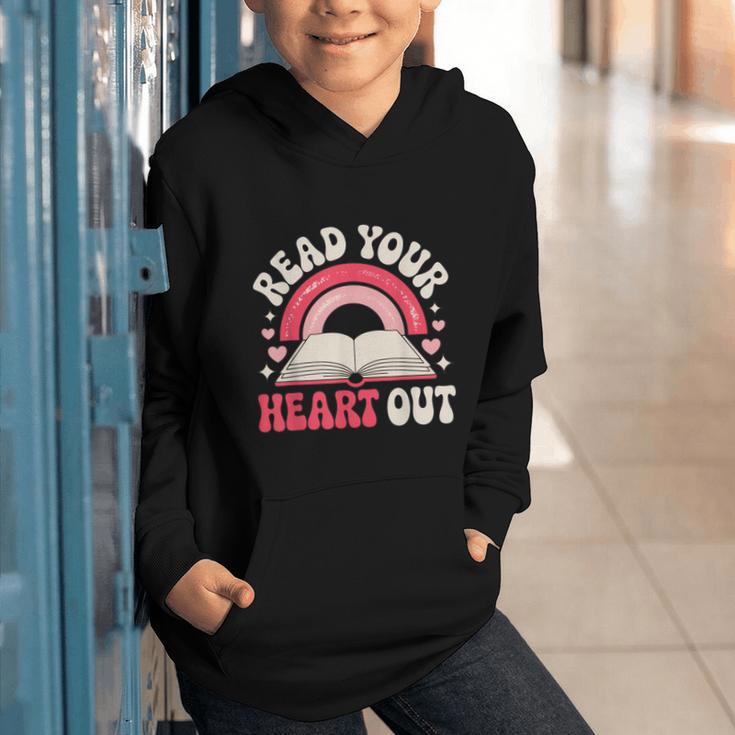 Read Your Heart Out Book Lover Fun Reading Time Graphic Youth Hoodie