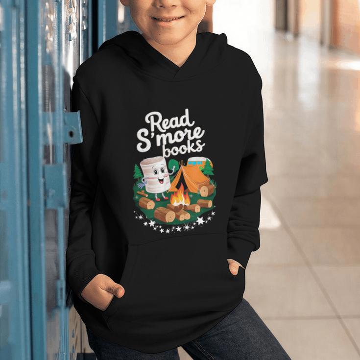 Read S'More Books Around Campfire National Book Week Graphic Youth Hoodie