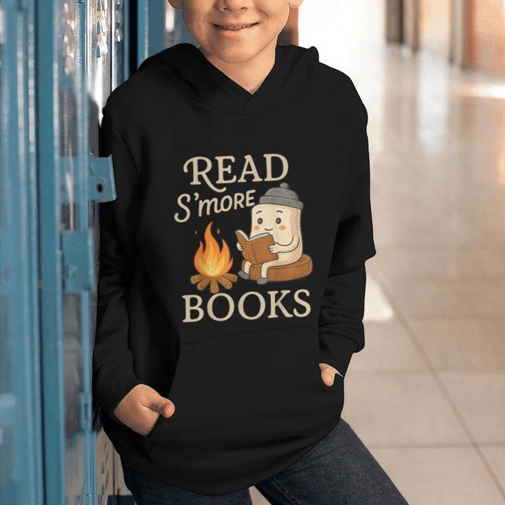 Read S'More Books Campfire Reading Book Lovers Camper Graphic Youth Hoodie