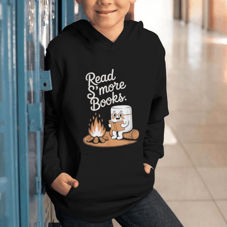 Read S'More Books Camping Outdoors Reading Campfire Smores Graphic Youth Hoodie Read S'More Books Camping Outdoors Reading Campfire Smores Graphic Youth Hoodie