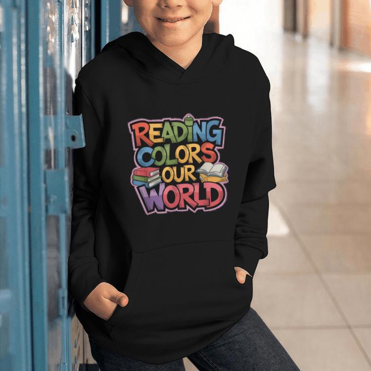 Reading Colors Our World Books Lover Graphic Youth Hoodie