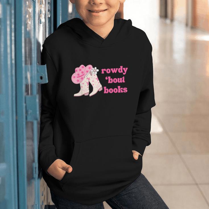 Rowdy 'Bout Books Cowboy Lovers Graphic Youth Hoodie