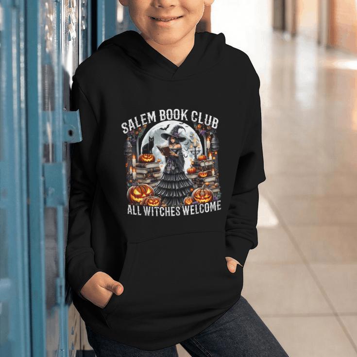 Salem Book Club Gothic Witch Vintage Halloween Art Graphic Youth Hoodie