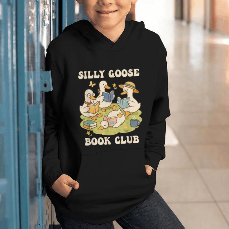 Silly-Goose Book Club Goose And Book Lovers Graphic Youth Hoodie Silly-Goose Book Club Goose And Book Lovers Graphic Youth Hoodie