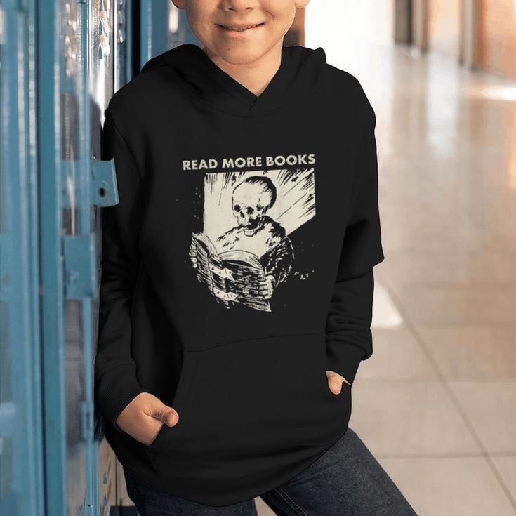 Skeleton Read More Books Graphic Youth Hoodie