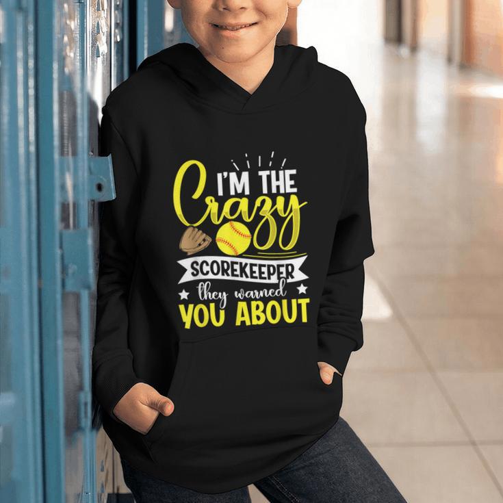 Softball Scorekeeper For a Score Book Keeper Graphic Youth Hoodie