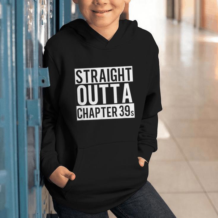 Straight Outta Chapter 39 Cute Book Lover Reader Graphic Youth Hoodie
