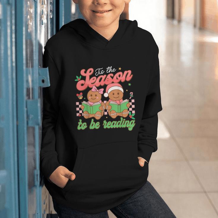 Tis The Season Book Reading Gingerbread Teacher Librarian Graphic Youth Hoodie Tis The Season Book Reading Gingerbread Teacher Librarian Graphic Youth Hoodie