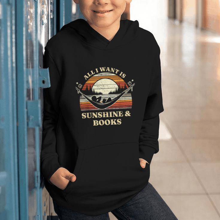 All I Want Is Sunshine & Books Summer Reading Graphic Youth Hoodie